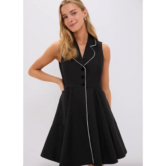 Tuckernuck  Black Linen Ruby Dress Sz S - Picture 1 of 7